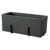 Teraplast Italija Teraplast 60x25x25cm pakabinamas lovelis su lėkštele KIT Schio Cassa 60, antracito spalvos