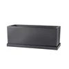 Teraplast Italija Teraplast 60x25x25cm pakabinamas lovelis su lėkštele KIT Schio Cassa 60, antracito spalvos