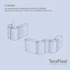Teraplast Italija Teraplast 90x27x78cm vazonas su drėkinimo sistema Divio 80, antracito spalvos