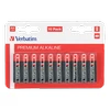 AA šarminės baterijos, 1,5 V, 10 vnt, Verbatim juoda / V49875