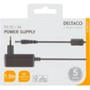 AC adapteris DELTACO 100-240V AC 50 / 60Hz to 5V DC, 3A, 1.5m, juodas / PS05-30B