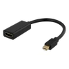 Adapteriai DELTACO DP prie HDMI, 3840x2160 prie 60Hz, 0,2m, juodas / DP-HDMI45