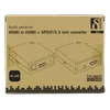 Adapteriai DELTACO HDMI į HDMI + SPDIF / 3.5mm, Ultra HD 30Hz, 5.1 / 2.1 audio, juodas / HDMI-7038