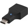 Adapteris DELTACO USB 2.0 C tipas - AF tipas, juodas / USBC-1200
