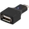 Adapteris DELTACO USB 2.0 C tipas - AF tipas, juodas / USBC-1200