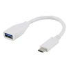 Adapteris DELTACO USB 3.1 C tipo - A tipo, Gen 1, baltas / USBC-1205
