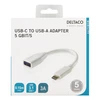 Adapteris DELTACO USB 3.1 C tipo - A tipo, Gen 1, baltas / USBC-1205