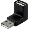 Adapteris DELTACO USB A ha - A ho, kampinis / USB-59