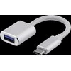Adapteris DELTACO USB-C 3.1, 0.1 m, sidabro sp. / USBC-1278