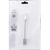 Adapteris DELTACO USB-C 3.1, 0.1 m, sidabro sp. / USBC-1278