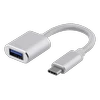 Adapteris DELTACO USB-C 3.1, 0.1 m, sidabro sp. / USBC-1278