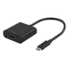 Adapteris DELTACO USB-C į HDMI, 4096x2160 30Hz, juodas / USBC-HDMI8