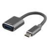 Adapteris Deltaco USB-C, UAB-A, 11cm, pilkas / USBC-1277