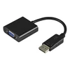 Adapteris DELTACO VGA - DisplayPort, 1080p 60Hz, 0.2m, juodas / DP-VGA7-K / R00110027