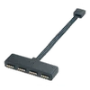 Akasa RGB LED Splitter kabelis, nuo 1 iki 4 vnt., 10cm, juodas AK-081