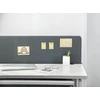 Akustinė darbo stalo siena DELTACO OFFICE 1200 (W) x600 (H) mm, pilka / DELO-0150