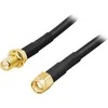 Goobay Antenos kabelis DELTACO RP-SMA - RP-SMA, 2m, juodas / SMA-FM200