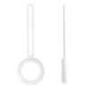 Apple AirTag dėklas DELTACO silikoninis, baltas / MCASE-TAG14