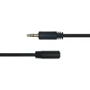 Audio kabelis DELTACO 3.5mm, paauksuotas, 5m, juodas / MM-162-K / R00180014