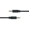 Audio kabelis DELTACO 3.5mm, paauksuotos jungtys, 2m, juodas / R00180008