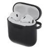 DELTACO MCASE-AIRPS001 „AirPods“ Silikoninis dėklas, Juodas