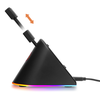 Pelės laido laikiklis DELTACO GAMING RGB ištraukiamas laikiklis, tinka visoms laidinėms pelėms, juodas / GAM-044-RGB