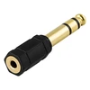 Ausinių adapteris DELTACO 3,5 mm female- 6,3 mm male, juodas / AD-1-K / R00180001