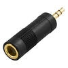 Ausinių adapteris DELTACO 6.3mm female - 3.5mm male, juodas / AD-2-K / R00180002