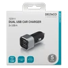 Automobilinis įkroviklis DELTACO USB, 2x USB-A, 2,4 A, 17 W USB-CAR126