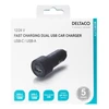 Automobilinis USB kroviklis DELTACO 1x USB-C, PD 18 W, 1x USB-A, 18 W, 36W, metalinis / USBC-CAR122