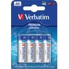 Baterija Verbatim Premium šarminė, LR06 / AA, 1.5V, 4vnt. pakuotėje / V49921