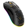 Belaidė itin lengva žaidimų pelė DELTACO GAMING DM220, 70g svorio, RGB, SPCP6651, 400-6400 DPI, 1000 Hz, juoda / GAM-120
