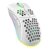 Belaidė itin lengva žaidimų pelė DELTACO GAMING Baltas LINE 70g svorio, RGB, SPCP6651, 400-6400 DPI, 1000 Hz, balta / GAM-120-W