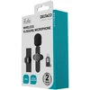 Belaidis vlogging mikrofonas DELTACO USB-C/Lightning, 1-pack / VLOG-100