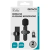 Belaidis vlogging mikrofonas DELTACO USB-C/Lightning, 1-pack / VLOG-100
