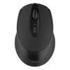Bevielė kompaktiška tyli pelė DELTACO 1600 DPI, USB imtuvas, 4 mygtukai, tamsiai pilka / MS-804