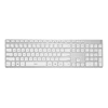Bevielė plona klaviatūra DELTACO USB, LT, sidabrinė/balta / TB-802-W-LT