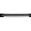 Brennenstuhl Alu-Line, 9xCEE 7/4 socket, 1xCEE 7/7 connection, 19 "1U, 2m cable, juodas / sidabrinis 1390007009 / GT-651