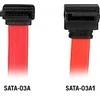 Cable DELTACO, SATA/SAS, angled (down) straight, 0.3m / SATA-03A