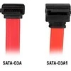 Cable DELTACO, SATA/SAS, angled (up) -straight, 0.3m SATA-03A1