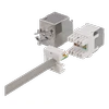 Cat6" ekranuotas "Keystone" lizdas, LSA / 110 jungtis, plastikinis, 180 DELTACO balta/metalo / MD-119