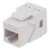Cat6 "Keystone" jungtis, LSA / 110 jungtis, plastikinis, 180 DELTACO baltas / MD-118