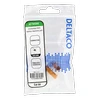 Cat6A "Keystone" lizdas, plastikinis DELTACO baltas / oranžinis / MD-123