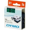 D1, prekės ženklo juosta, 19mm, juodas tekstas ant žalios juostos, 7m - 45800 DYMO / S0720890