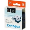 D1, žymėjimo juosta, 19mm, baltas tekstas ant juodo juostos, 7m - 45811 DYMO / S0720910