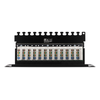 DELTACO 10-PATCH16 Patch Panel, 12 Ports, Cat6, UTP, Juodas / 10-PATCH16