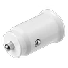 DELTACO 12/24 V USB įkroviklis su dvigubomis USB-A jungtimis, 2,4 A, 12 W, baltas USB-CAR125