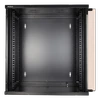 DELTACO 19" spintelė, 12U, 540x450mm, stovima arba montuojama ant sienos, stiklinės durys, juodas / 19-5412B