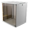 DELTACO 19 colių spintelė, 12U, 540x450mm, stovima arba sieninė, stiklinė