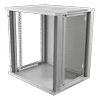 DELTACO 19 colių spintelė, 12U, 540x450mm, stovima arba sieninė, stiklinė